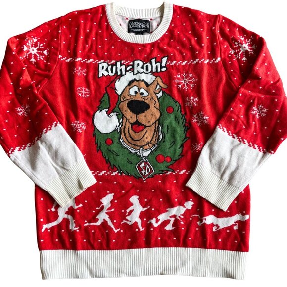 Scooby-Doo Ruh-Roh! Christmas Holiday Sweater - Size Large - Picture 1 of 6